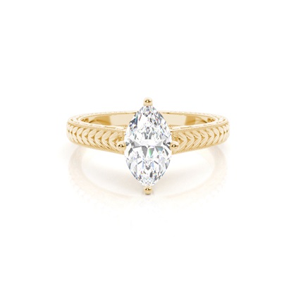 Yellow Gold Solitaire Engagement Rings