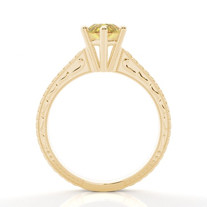 Gelber Diamant Vintage Verlobungsring