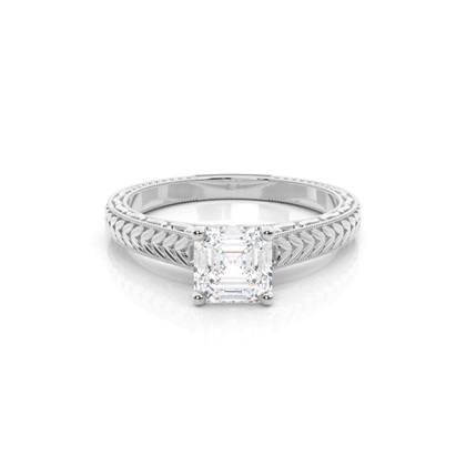 Asscher Diamond Rings