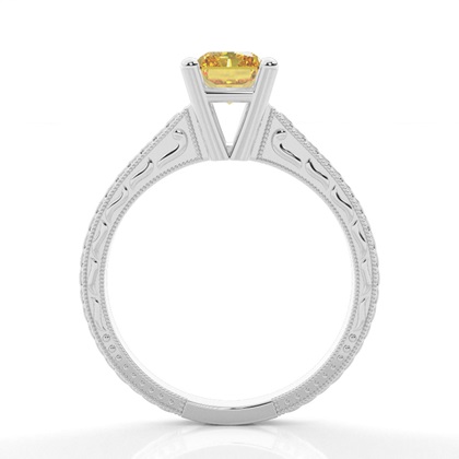 Gelber Diamant Vintage Verlobungsring