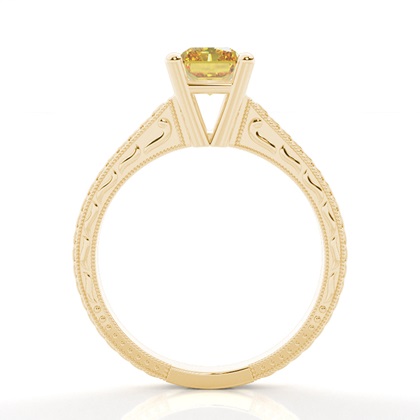 Gelber Diamant Vintage Verlobungsring