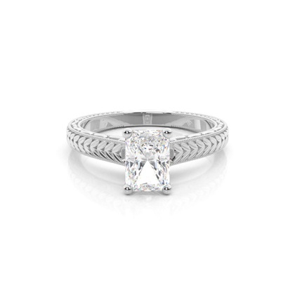 Radiant Solitaire Diamond Rings