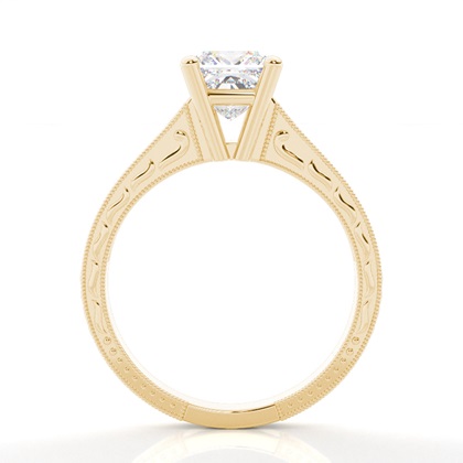 Yellow Vintage Diamond Engagement Rings