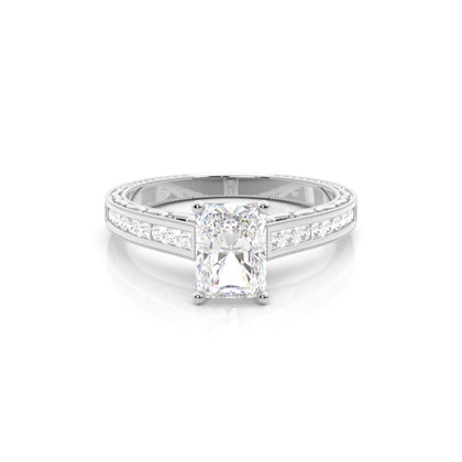 Radiant Vintage Diamond Engagement Rings