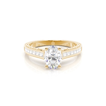 Oval Cut Diamond Rings