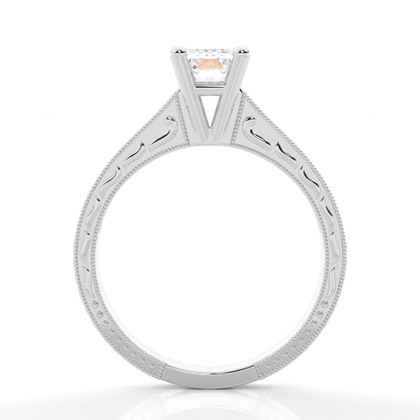 Emerald Cut Moissanite Engagement Rings	