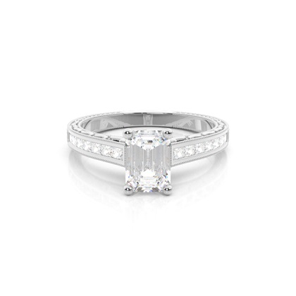 Emerald-Cut Diamond Rings