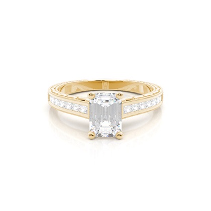 Emerald-Cut Diamond Rings