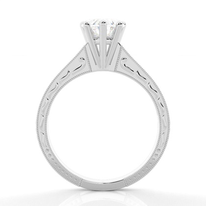 Heart Side Stone Diamond Rings