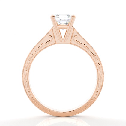 asscher Oro rosa Regali di gioielli con diamanti Gioiello
