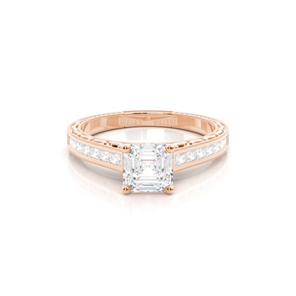 Asscher Diamond Engagement Rings