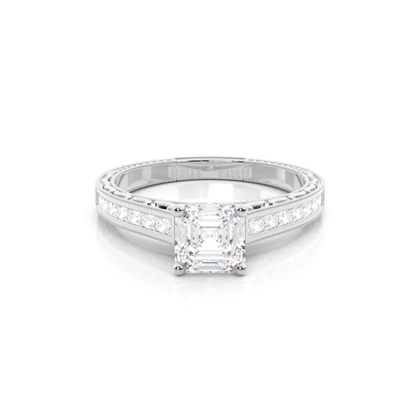 Asscher Diamond Rings
