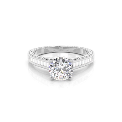 Platinum  Vintage Diamond Engagement Rings