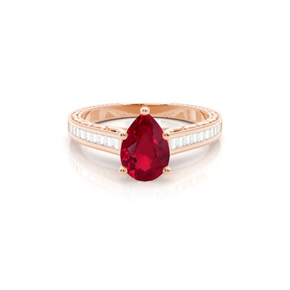 Pear Shaped Gemstone Rings & Jewellery