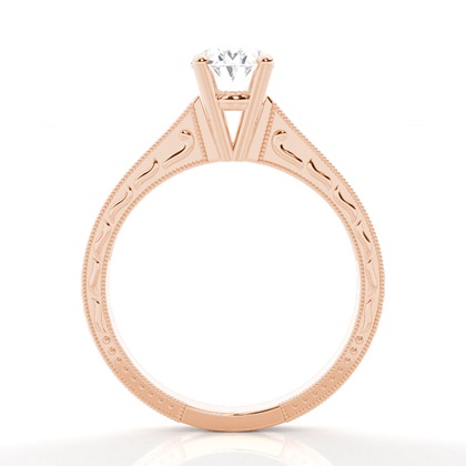 Oval Side Stone Diamond Rings