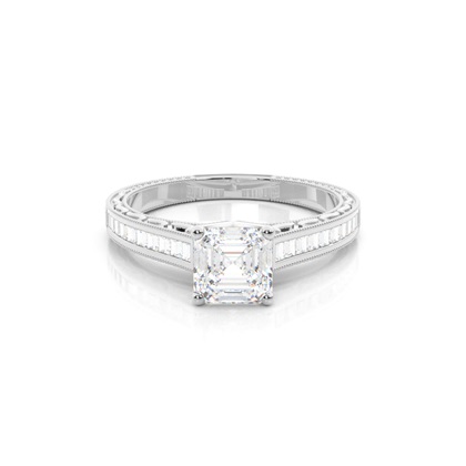 Asscher Diamond Rings