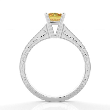 Radiant Yellow Diamond Engagement Rings