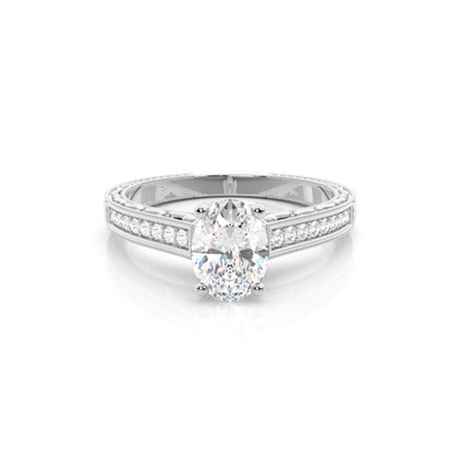 Oval Cut Diamond Rings