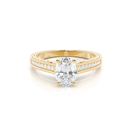 Oval Cut Diamond Rings