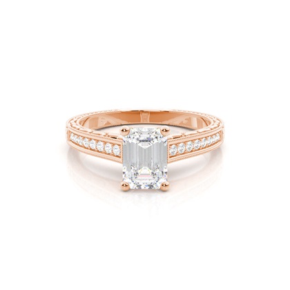 Emerald-Cut Diamond Rings