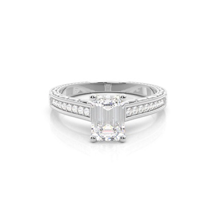 Emerald-Cut Diamond Rings