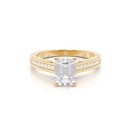Emerald-Cut Diamond Rings