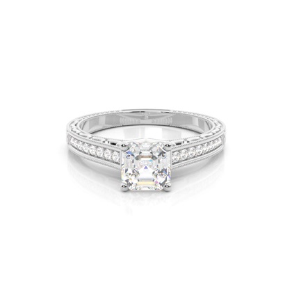 Asscher Diamond Rings