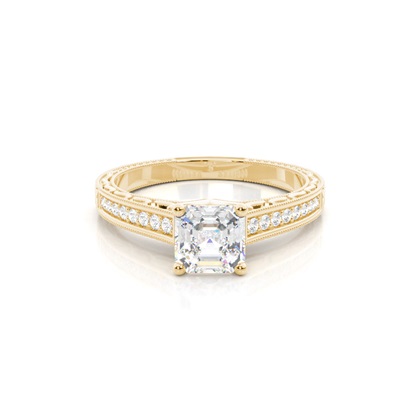Asscher Diamond Rings