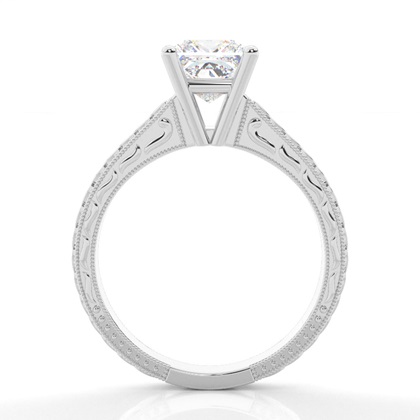 White Gold Vintage Diamond Engagement Rings