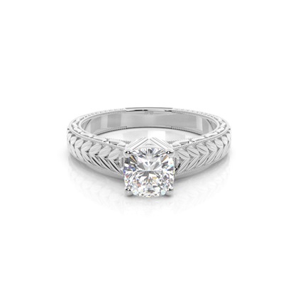 Cushion Vintage Diamond Engagement Rings