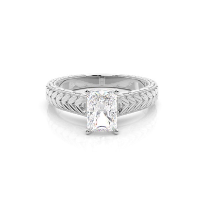 Radiant Vintage Diamond Engagement Rings