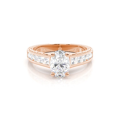 Oval Cut Diamond Rings