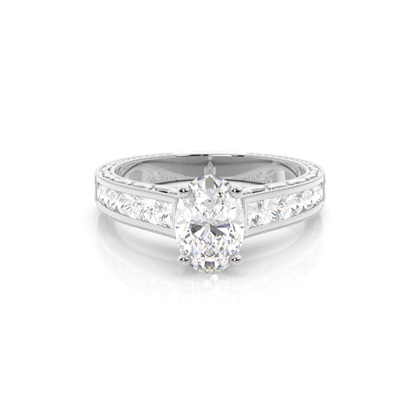 Oval Cut Diamond Rings