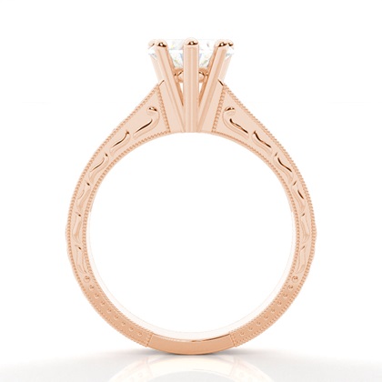 Heart Side Stone Diamond Rings