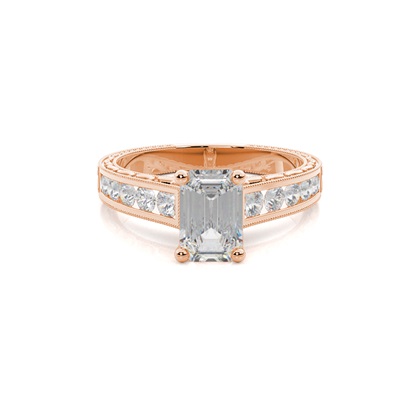Emerald-Cut Diamond Rings