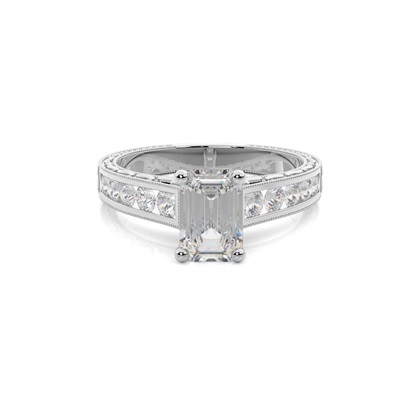 Emerald-Cut Diamond Rings