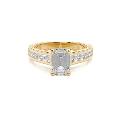 Emerald-Cut Diamond Rings