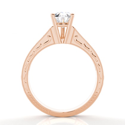 Pear Vintage Diamond Engagement Rings