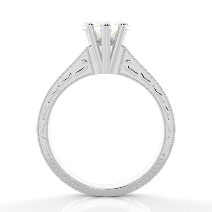 Heart Side Stone Diamond Rings