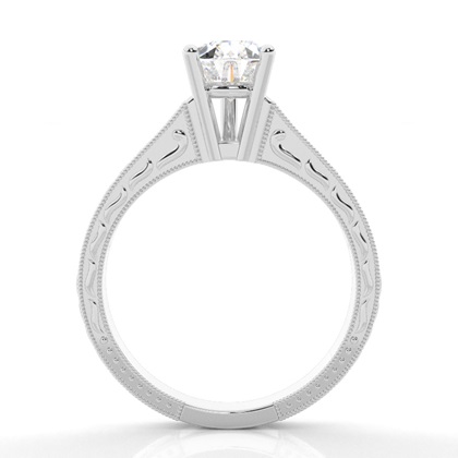 Pear Vintage Diamond Engagement Rings