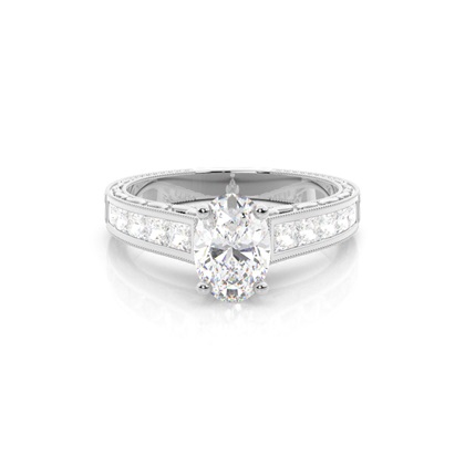 Oval Cut Diamond Rings