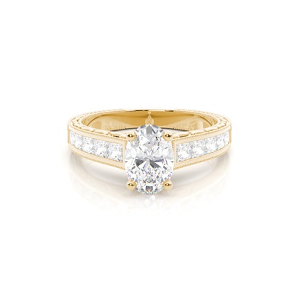 Oval Cut Diamond Rings