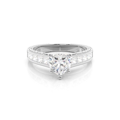 Heart Diamond Engagement Rings