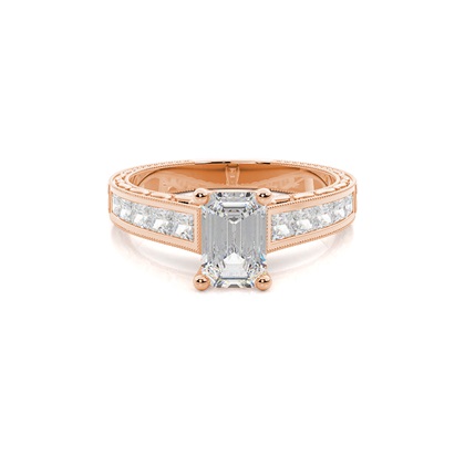 Emerald-Cut Diamond Rings