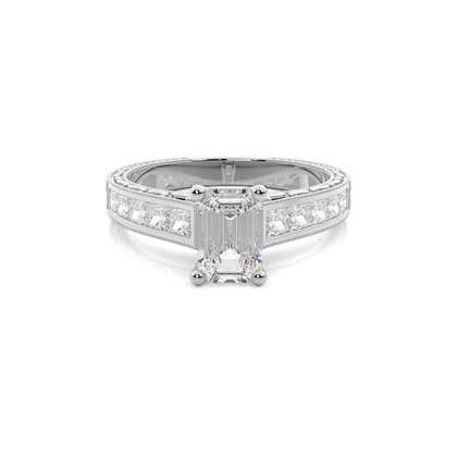 Emerald-Cut Diamond Rings