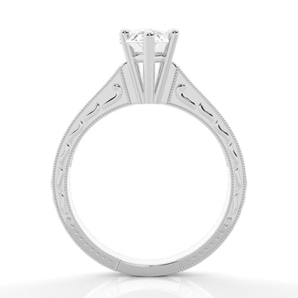 Pear Vintage Diamond Engagement Rings