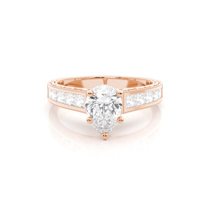 Pear Shaped Diamond Engagement Rings