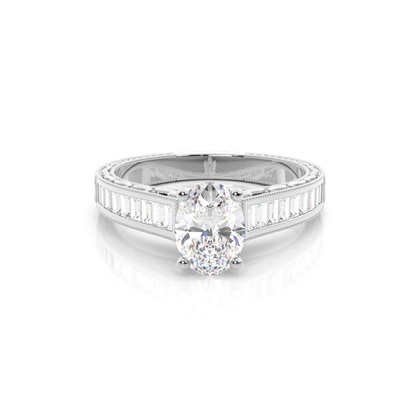 Platinum  Vintage Diamond Engagement Rings