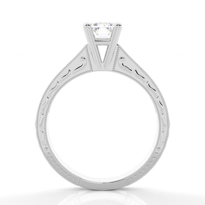 Emerald Cut Diamond Engagement Rings