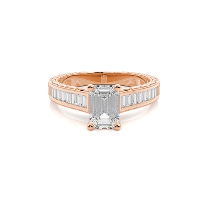 Emerald-Cut Diamond Rings